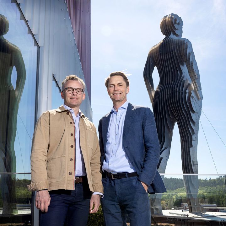 Joel Ambré, VD Vectura Fastigheter. Jacob Torell, VD Steptura.